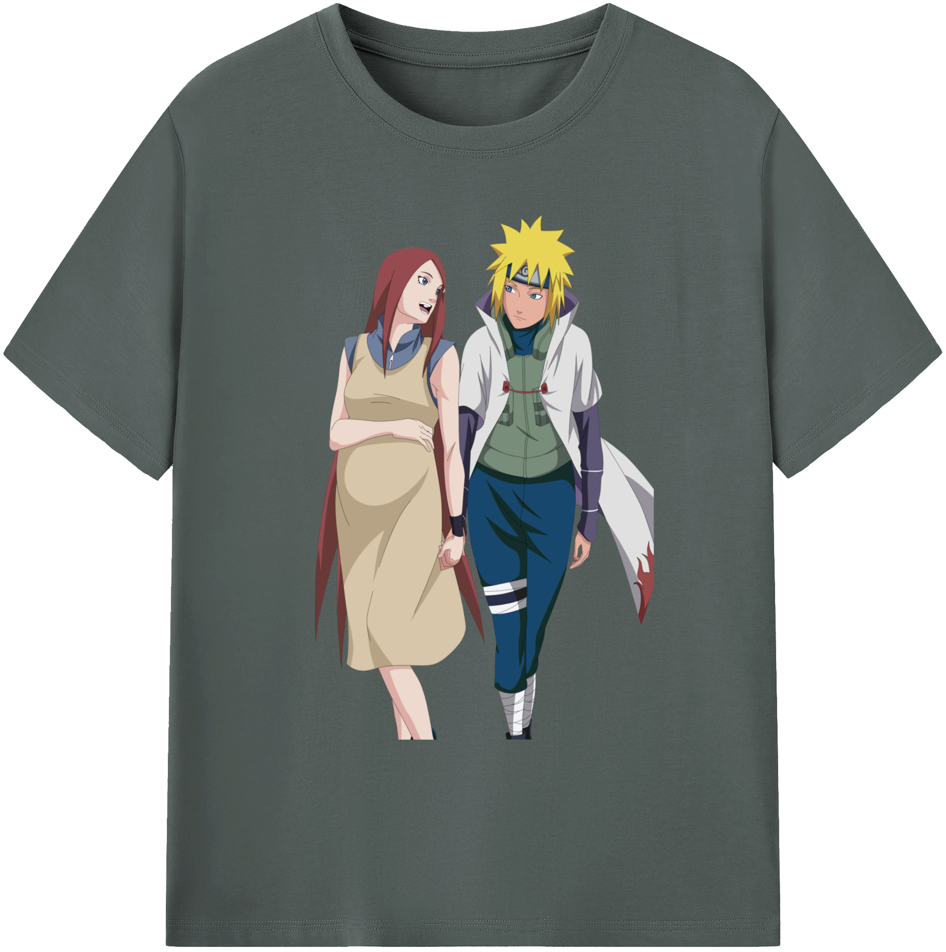 （画像用） NARUTO -ナルト- 波風 ミナト Namikaze Minato 綿100％ メンズ半袖Tシャツ｜肌触りやわらか＆通気性